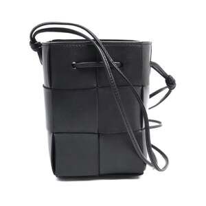 BOTTEGA VENETA Black Intrecciato Shoulder Bag